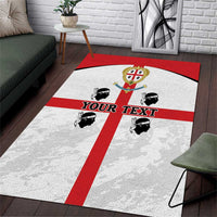 Personalized Sardinia Area Rug Flag Style