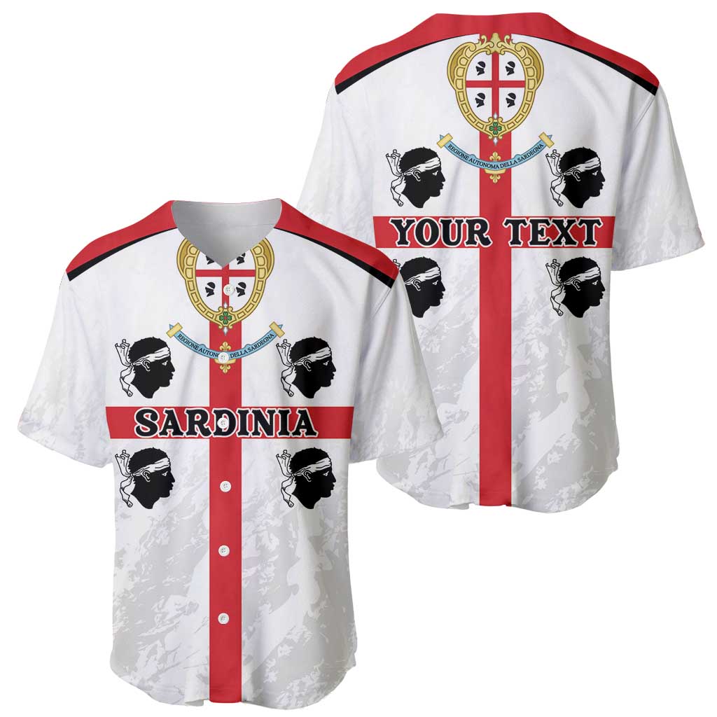 Personalized Sardinia Baseball Jersey Flag Style