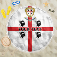 Personalized Sardinia Beach Blanket Flag Style
