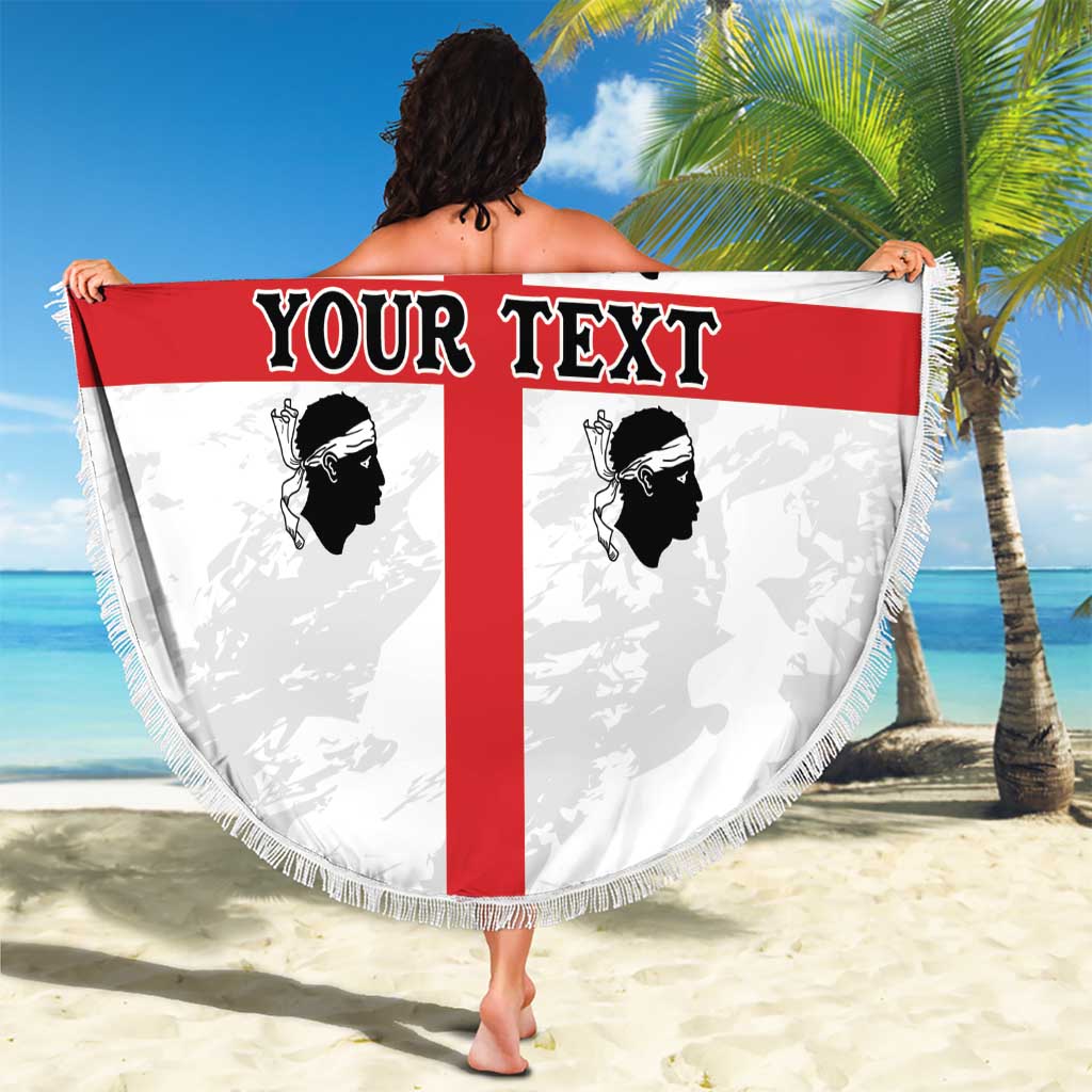 Personalized Sardinia Beach Blanket Flag Style