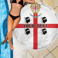 Personalized Sardinia Beach Blanket Flag Style