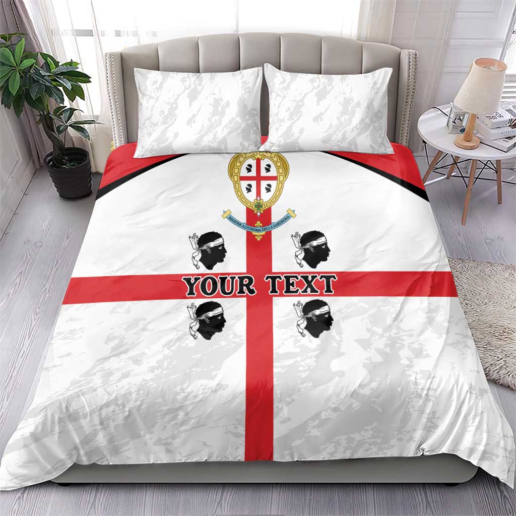 Personalized Sardinia Bedding Set Flag Style