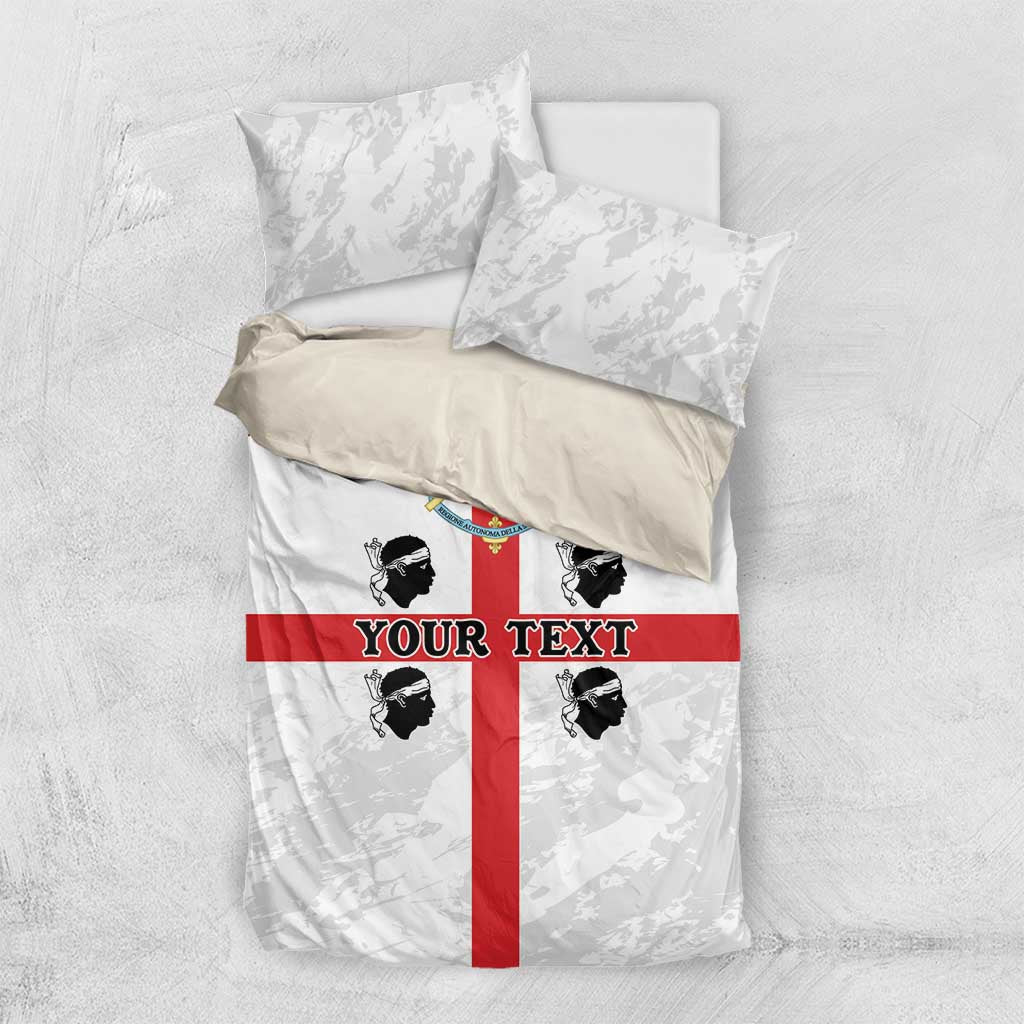Personalized Sardinia Bedding Set Flag Style
