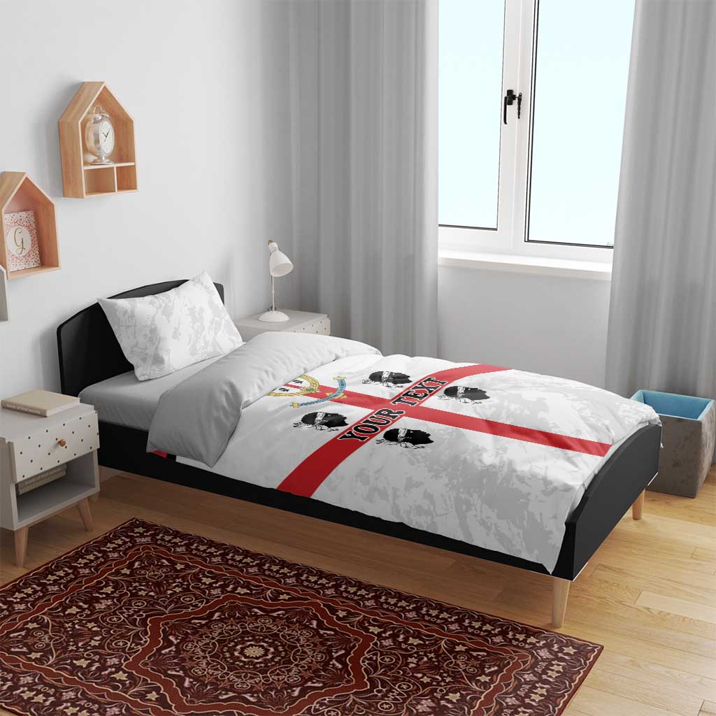 Personalized Sardinia Bedding Set Flag Style
