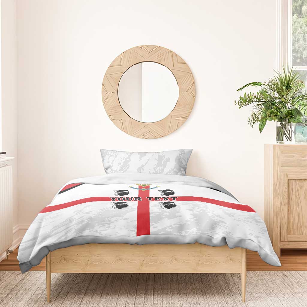 Personalized Sardinia Bedding Set Flag Style