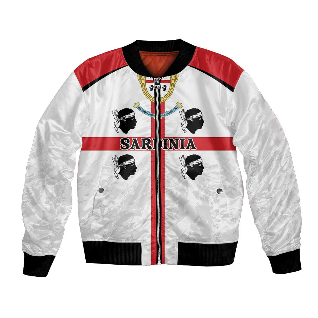 Personalized Sardinia Bomber Jacket Flag Style
