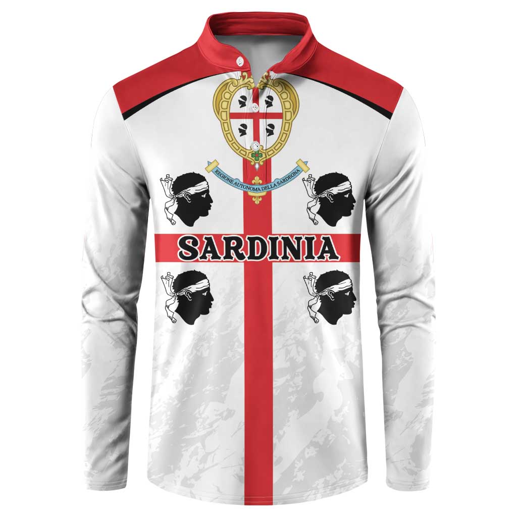 Personalized Sardinia Button Sweatshirt Flag Style