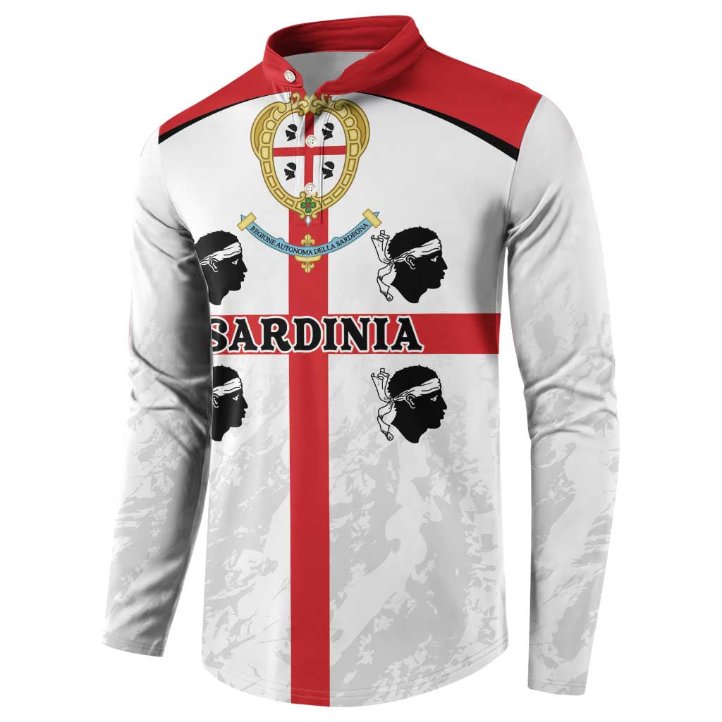 Personalized Sardinia Button Sweatshirt Flag Style