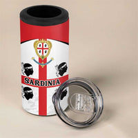 Personalized Sardinia 4 in 1 Can Cooler Tumbler Flag Style