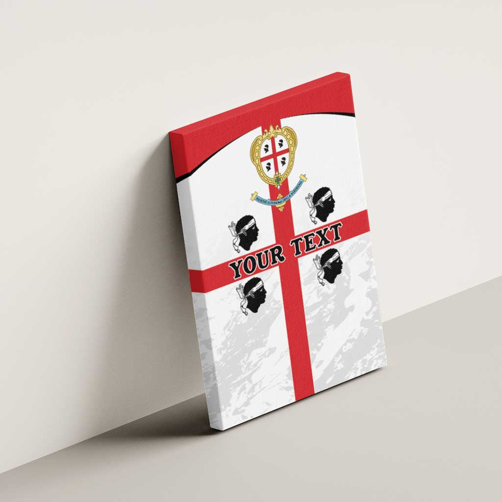 Personalized Sardinia Canvas Wall Art Flag Style