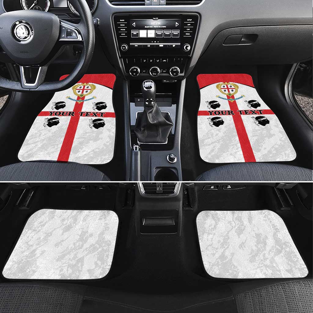 Personalized Sardinia Car Mats Flag Style