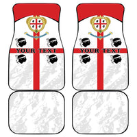 Personalized Sardinia Car Mats Flag Style