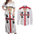 Personalized Sardinia Couples Matching Off Shoulder Maxi Dress and Long Sleeve Button Shirt Flag Style