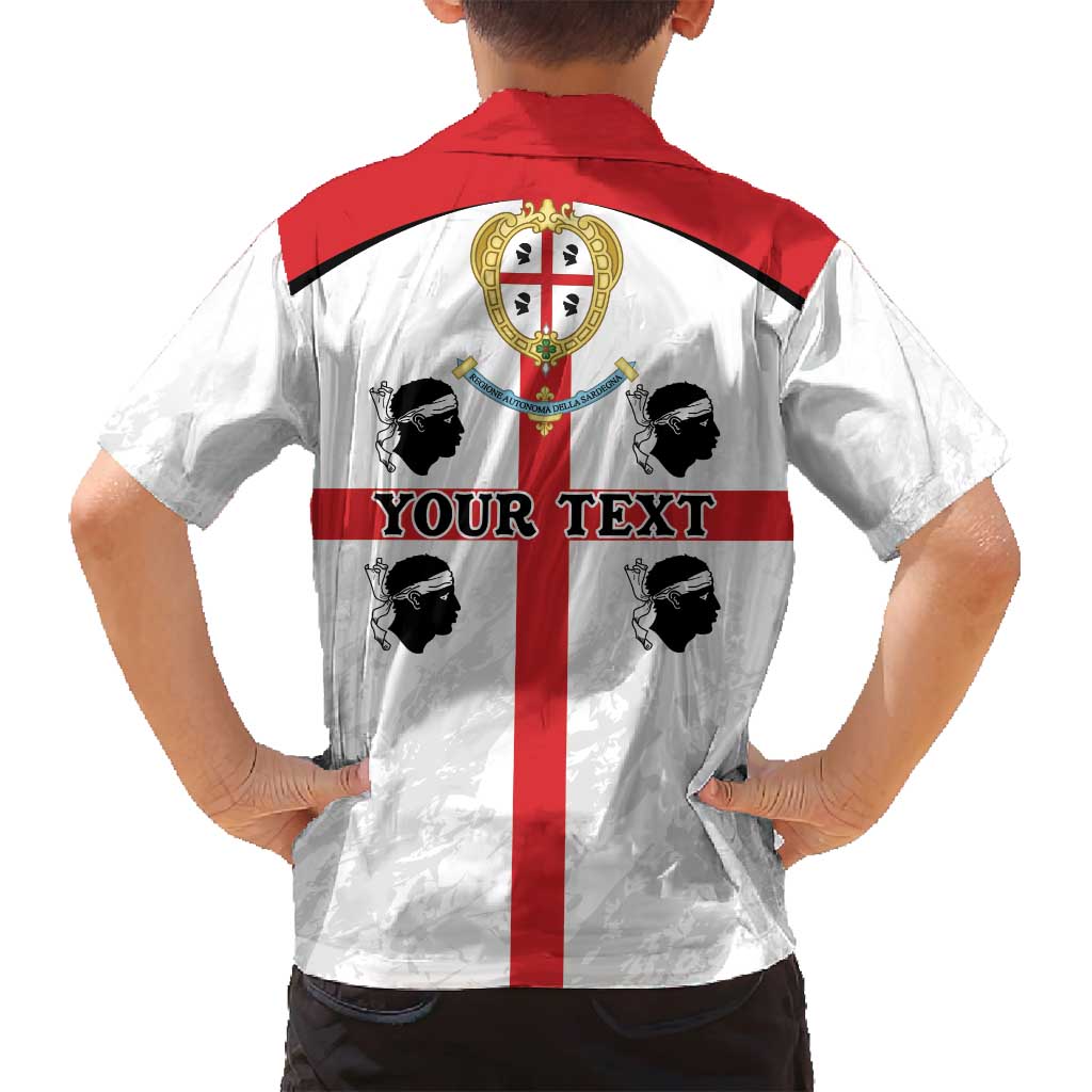 Personalized Sardinia Family Matching Long Sleeve Bodycon Dress and Hawaiian Shirt Flag Style