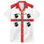 Personalized Sardinia Family Matching Off The Shoulder Long Sleeve Dress and Hawaiian Shirt Flag Style