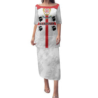 Personalized Sardinia Family Matching Puletasi and Hawaiian Shirt Flag Style