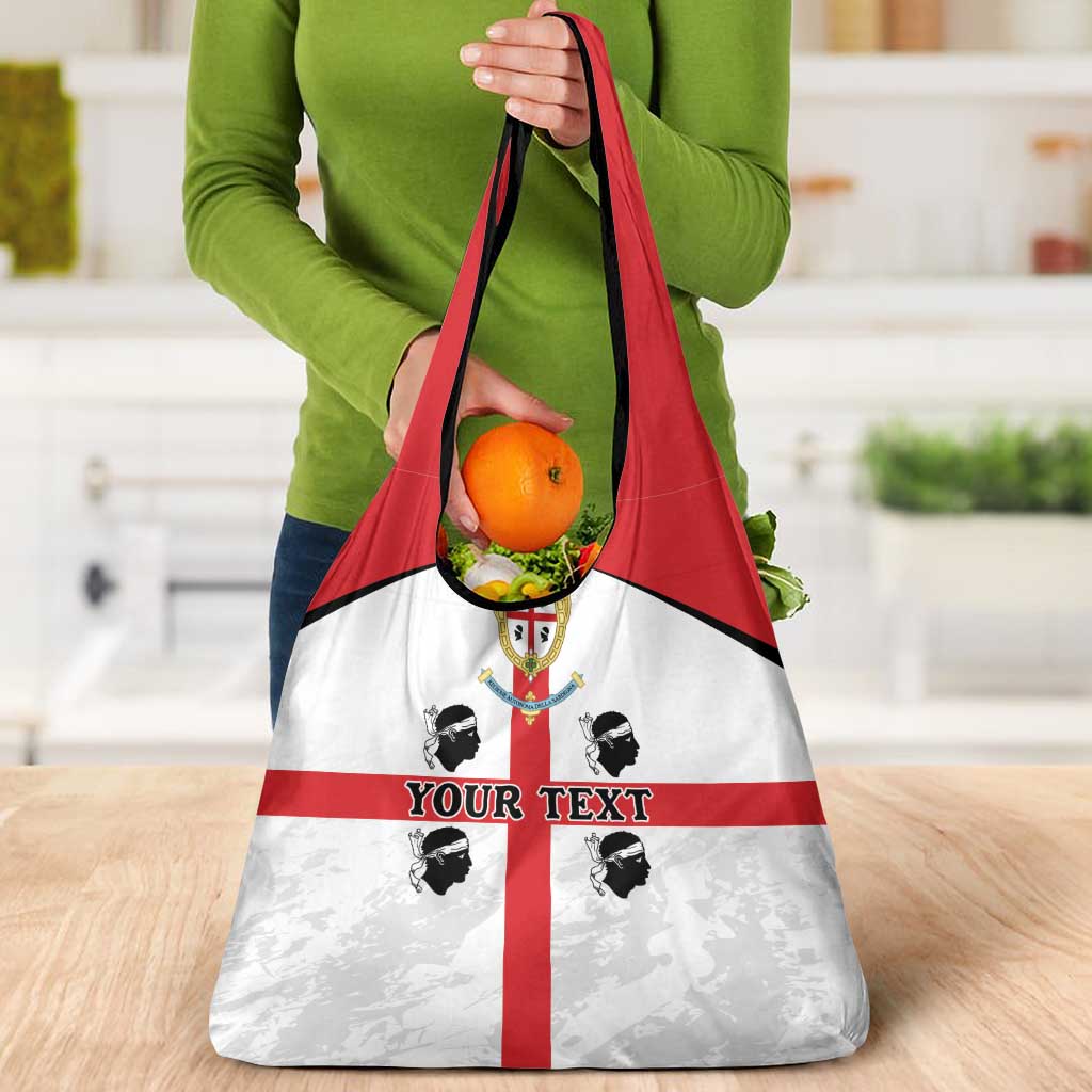 Personalized Sardinia Grocery Bag Flag Style