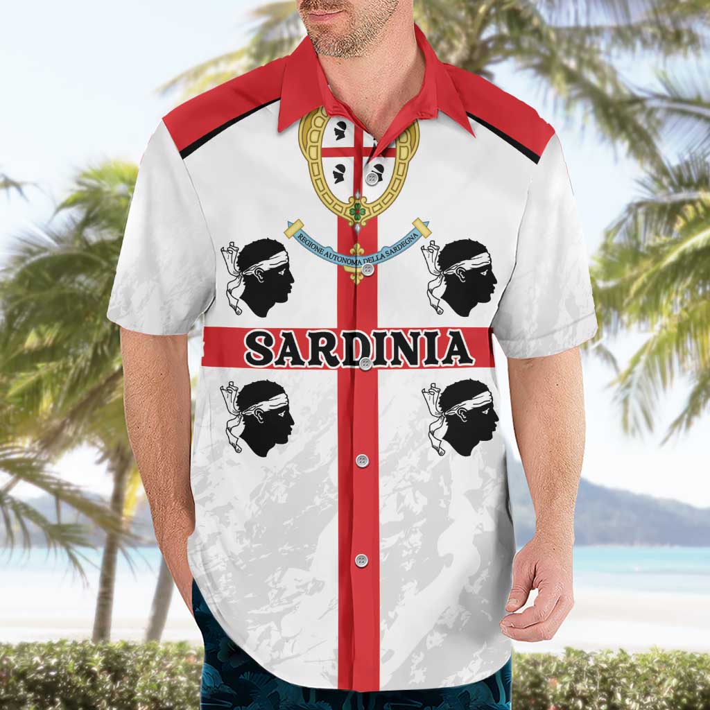 Personalized Sardinia Hawaiian Shirt Flag Style