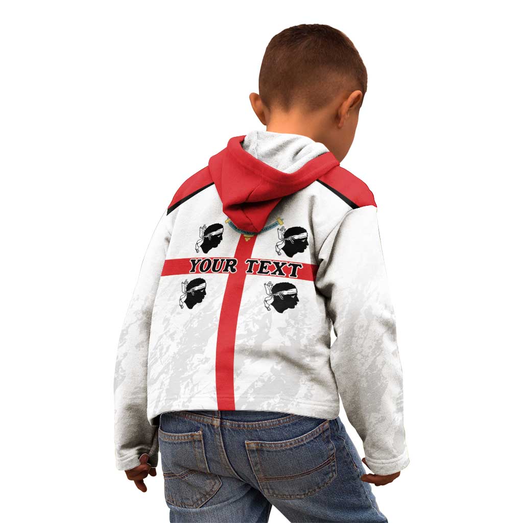 Personalized Sardinia Kid Hoodie Flag Style