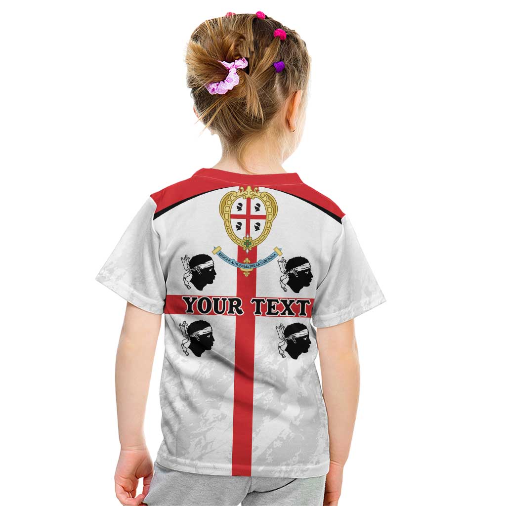 Personalized Sardinia Kid T Shirt Flag Style