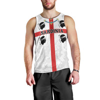 Personalized Sardinia Men Tank Top Flag Style