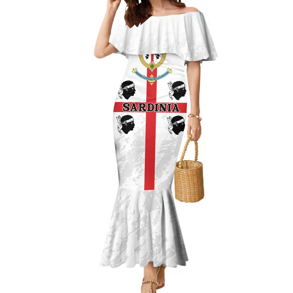 Personalized Sardinia Mermaid Dress Flag Style