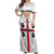 Personalized Sardinia Off Shoulder Maxi Dress Flag Style