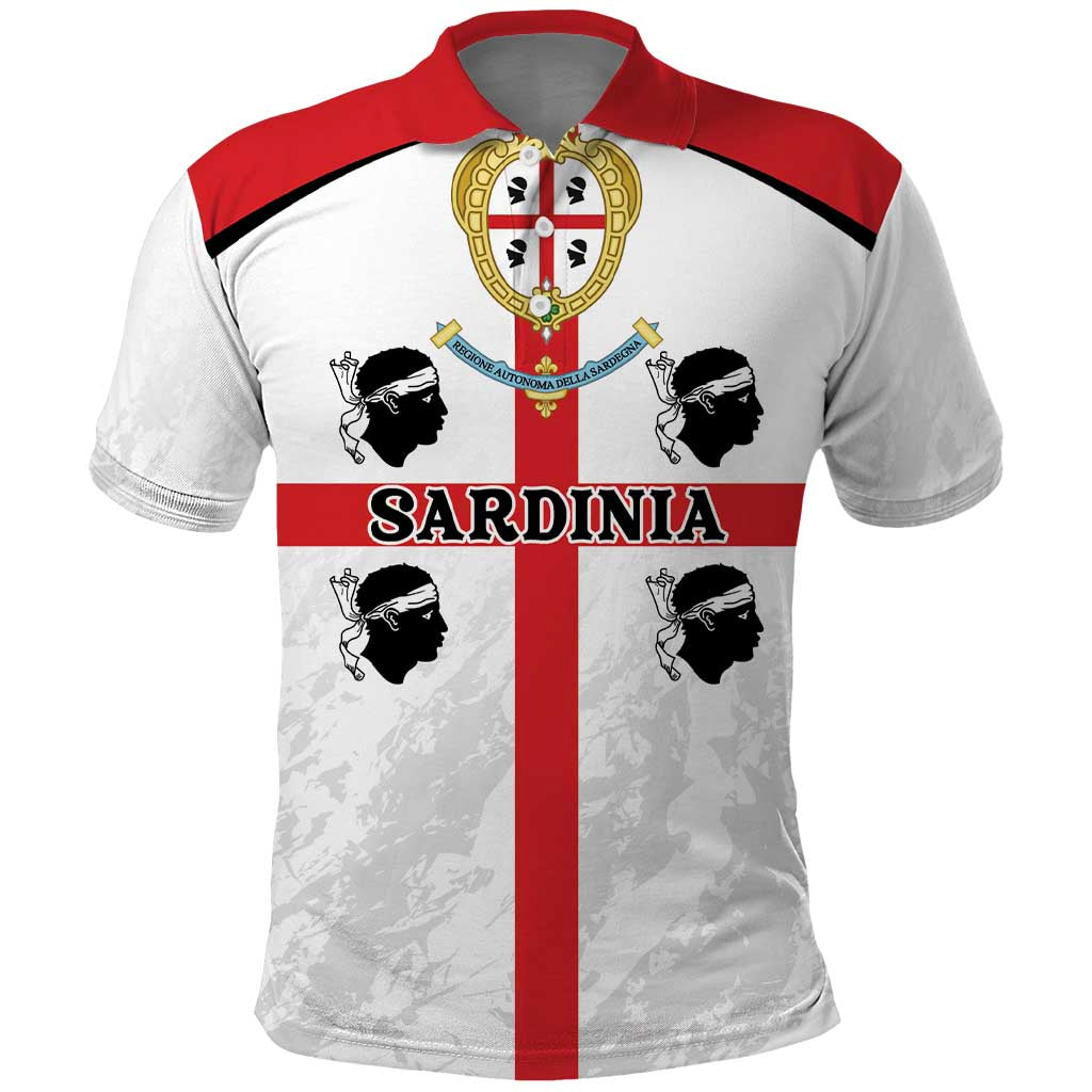 Personalized Sardinia Polo Shirt Flag Style