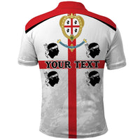 Personalized Sardinia Polo Shirt Flag Style