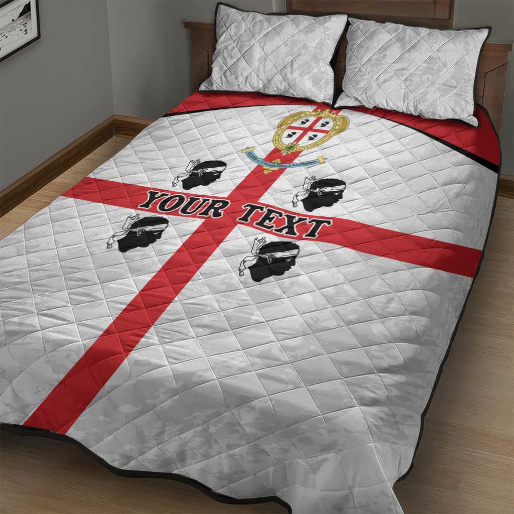 Personalized Sardinia Quilt Bed Set Flag Style