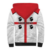 Personalized Sardinia Sherpa Hoodie Flag Style