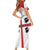 Personalized Sardinia Short Sleeve Bodycon Dress Flag Style