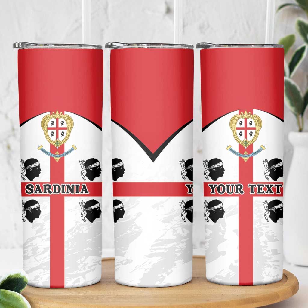 Personalized Sardinia Skinny Tumbler Flag Style