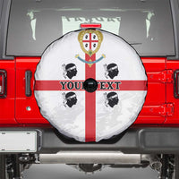 Personalized Sardinia Spare Tire Cover Flag Style