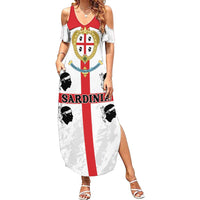 Personalized Sardinia Summer Maxi Dress Flag Style