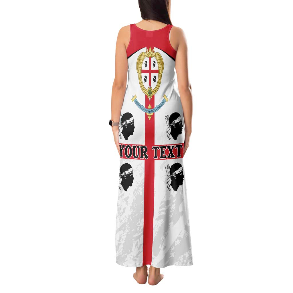 Personalized Sardinia Tank Maxi Dress Flag Style