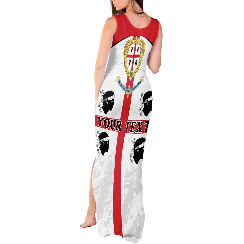 Personalized Sardinia Tank Maxi Dress Flag Style