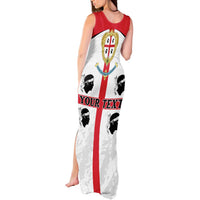 Personalized Sardinia Tank Maxi Dress Flag Style
