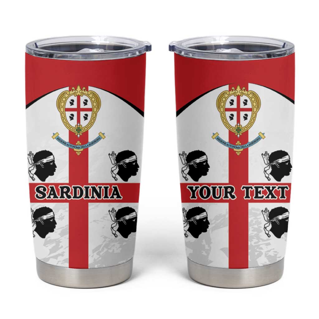 Personalized Sardinia Tumbler Cup Flag Style
