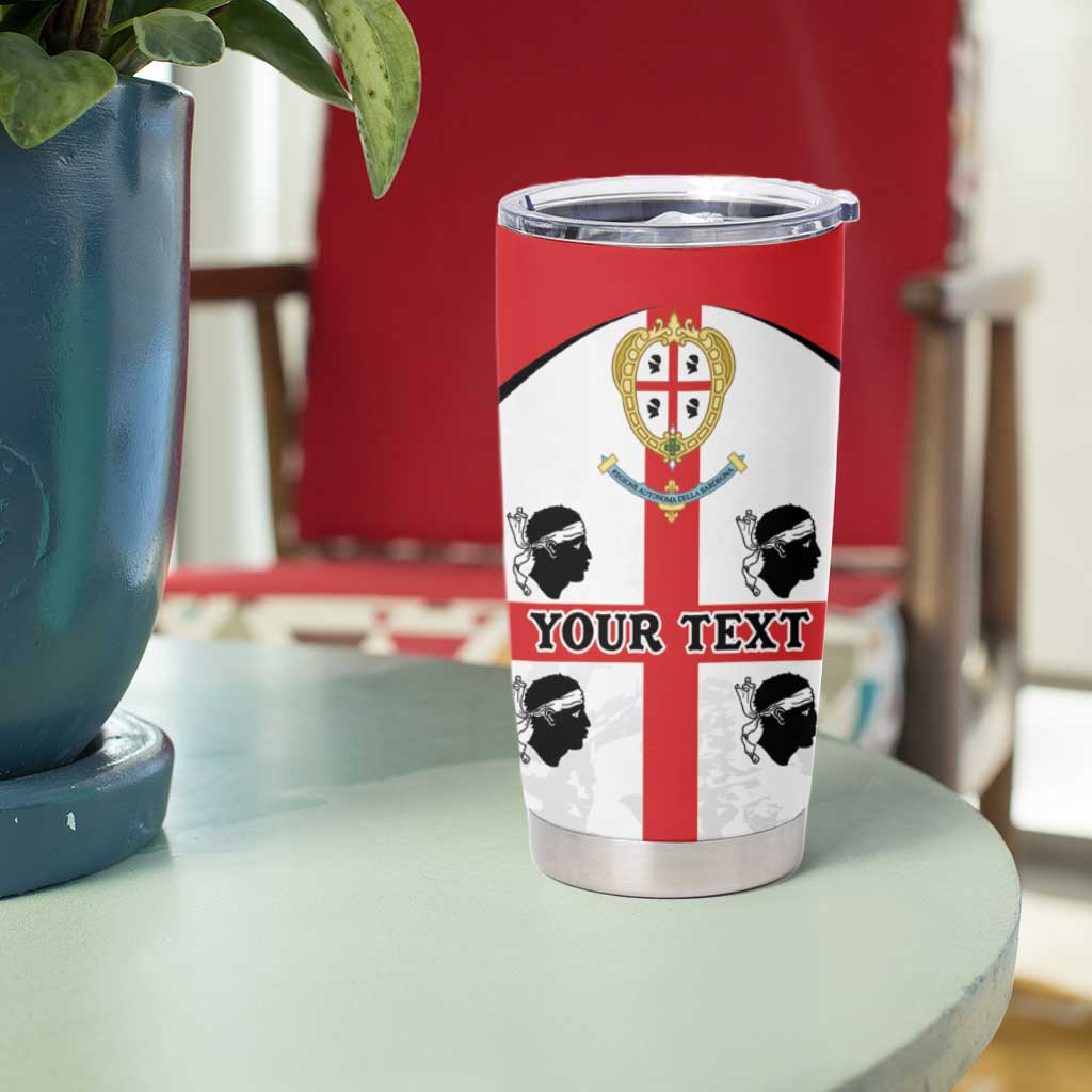 Personalized Sardinia Tumbler Cup Flag Style