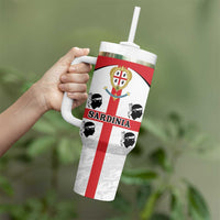 Personalized Sardinia Tumbler With Handle Flag Style