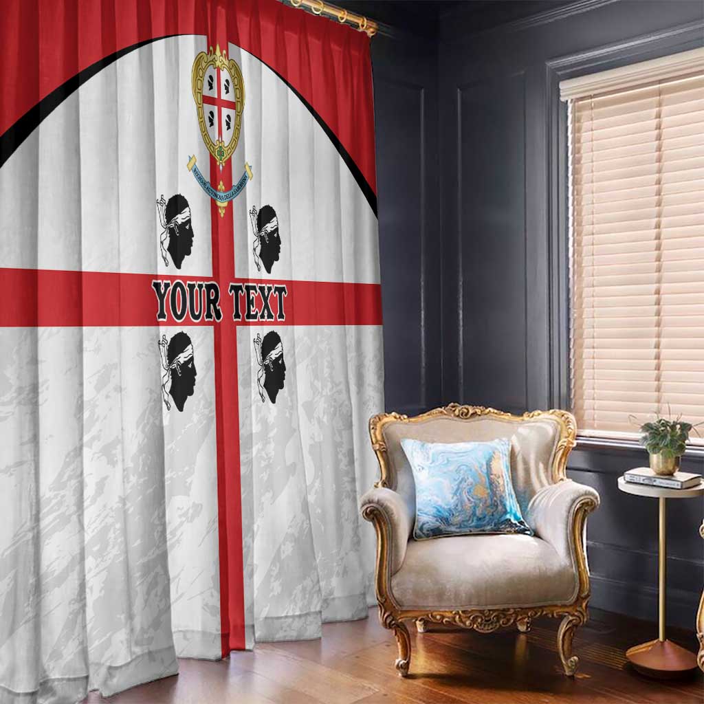 Personalized Sardinia Window Curtain Flag Style
