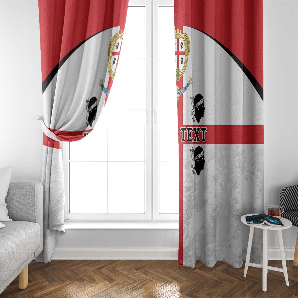 Personalized Sardinia Window Curtain Flag Style