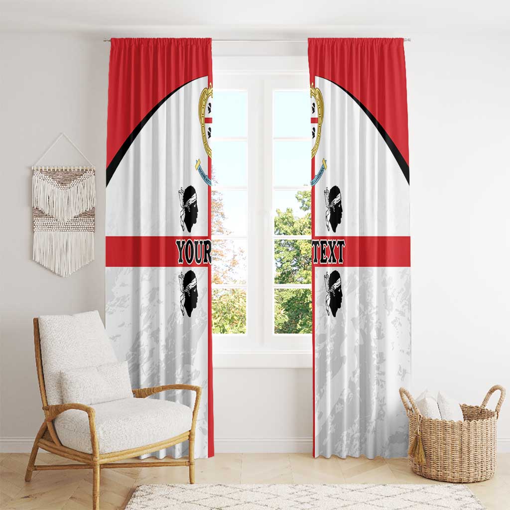 Personalized Sardinia Window Curtain Flag Style
