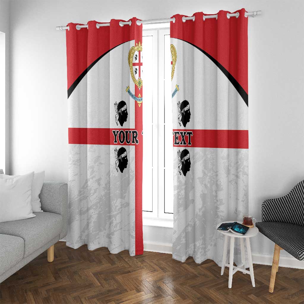 Personalized Sardinia Window Curtain Flag Style