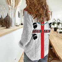 Personalized Sardinia Women Casual Shirt Flag Style