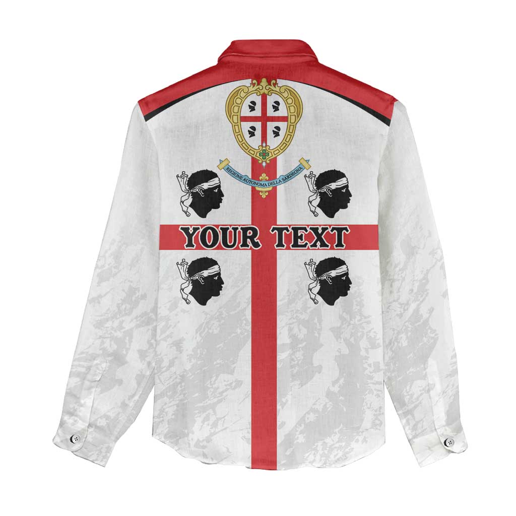 Personalized Sardinia Women Casual Shirt Flag Style