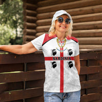 Personalized Sardinia Women Polo Shirt Flag Style