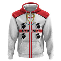 Personalized Sardinia Zip Hoodie Flag Style