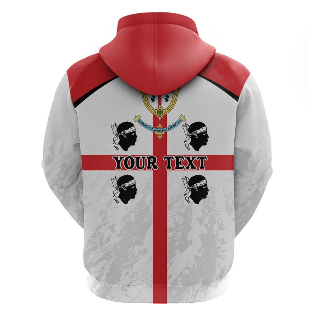 Personalized Sardinia Zip Hoodie Flag Style